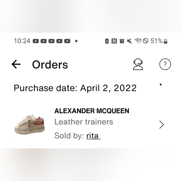 Alexander McQueen Sneakers in light pink and white. - Picture 9 of 9